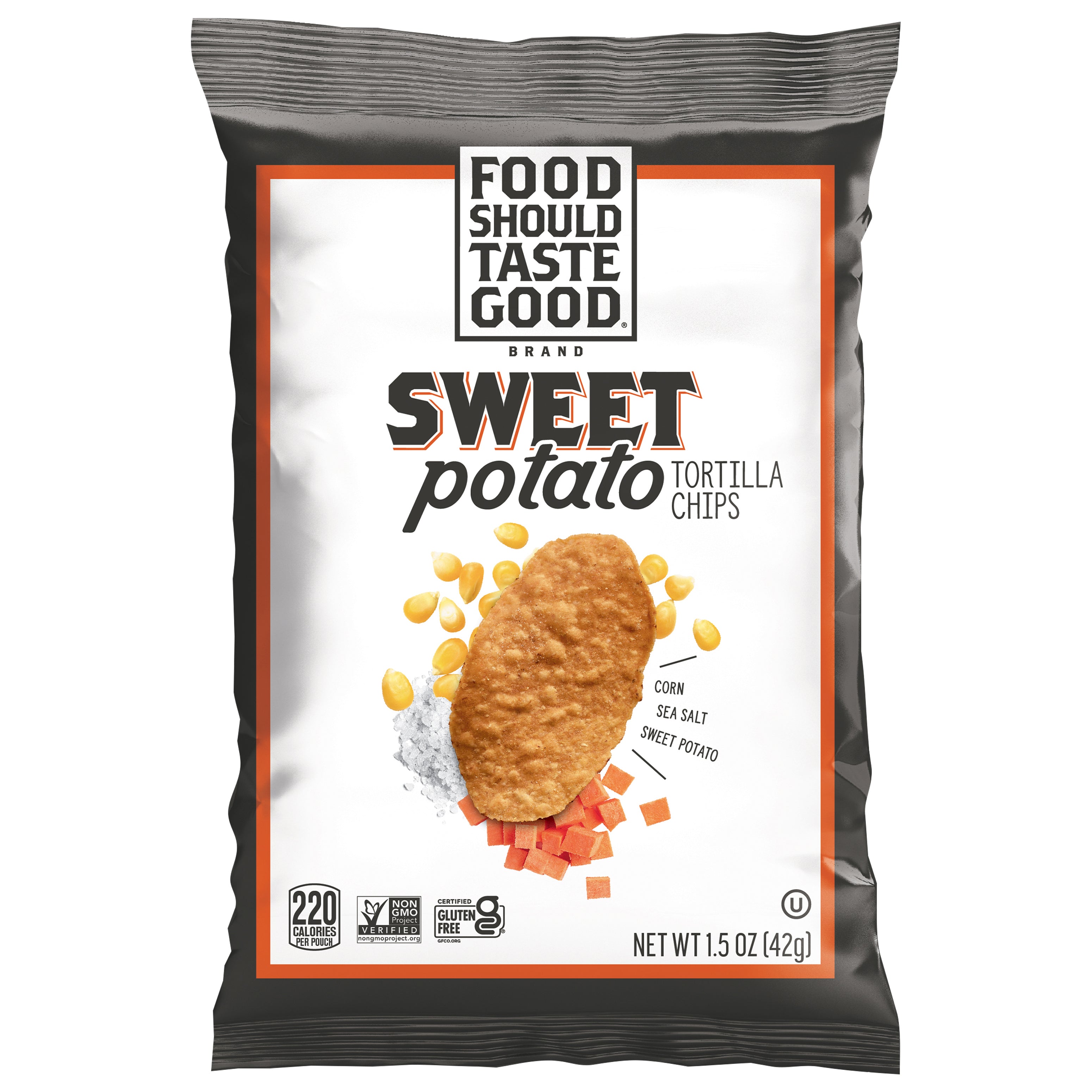 Food Should Taste Good Sweet Potato Tortilla Chip, 1.5oz - Case of 24
