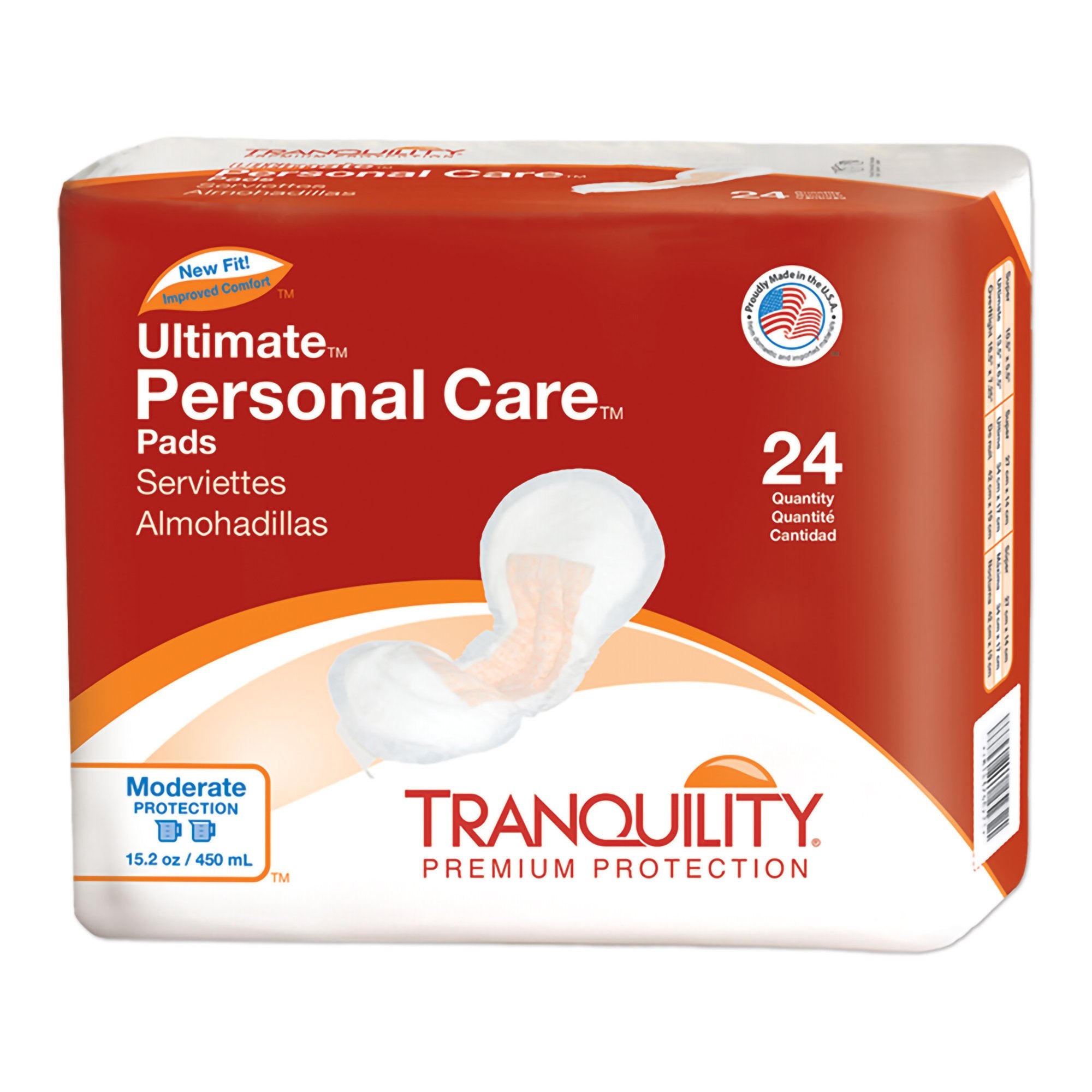 Principle Business Enterprises - Bladder Control Pad Tranquility® Personal Care 6-1/2 X 13-1/2 Inch Heavy Absorbency Super Absorbent Core One Size Fits Most [96/CS]
