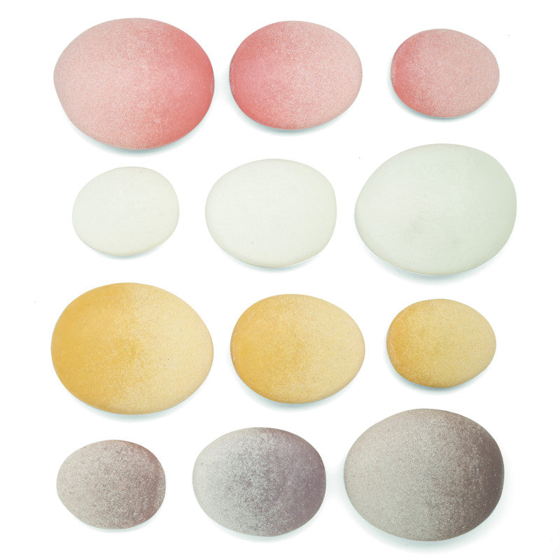 YELLOW DOOR - Natural Sorting Stone, Pack of 12