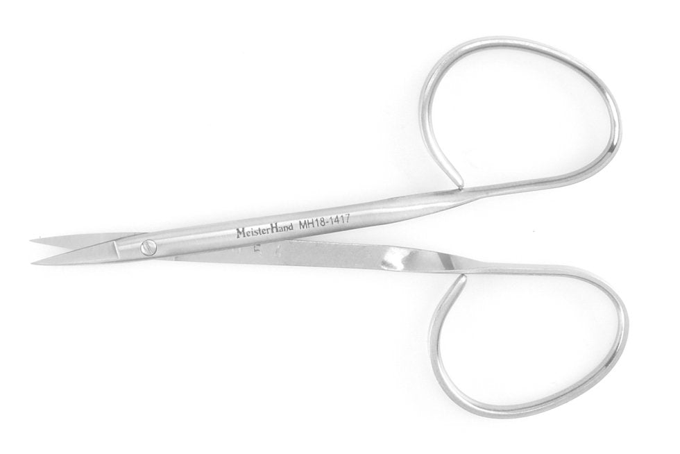 Integra Lifesciences - Iris Scissors MeisterHand® 3-7/8 Inch Length OR Grade Stainless Steel NonSterile Ribbon Style Finger Ring Handle Straight Sharp Tip / Sharp Tip [1/EA]