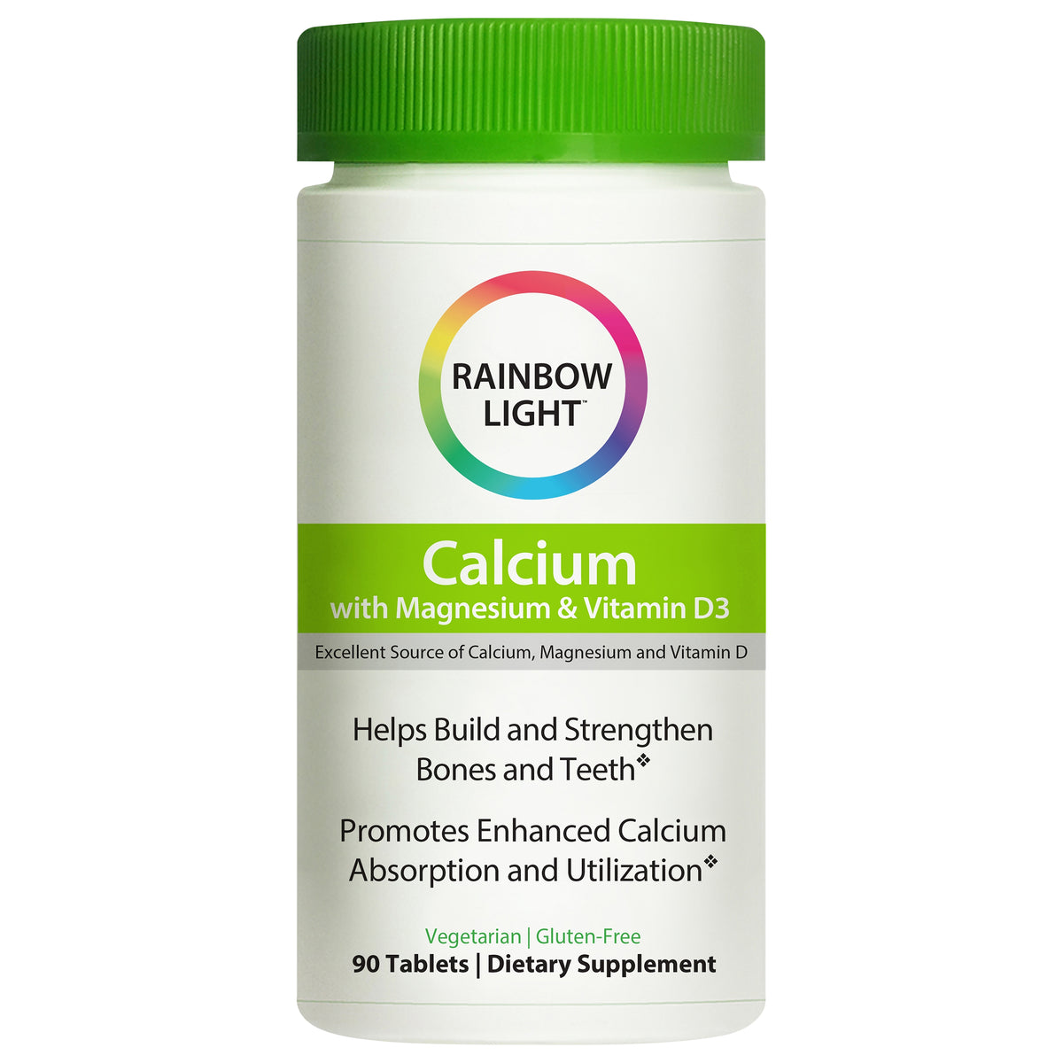 Rainbow Light Calcium with Magnesium & Vitamin D3 90 ea - Case of 1