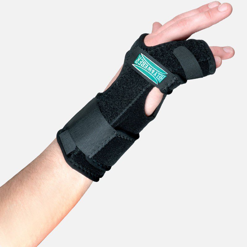 Hely & Weber - Hand / Finger Brace TKO® Standard Neoprene / Nylon / UBL Right Hand Black One Size Fits Most [1/EA]