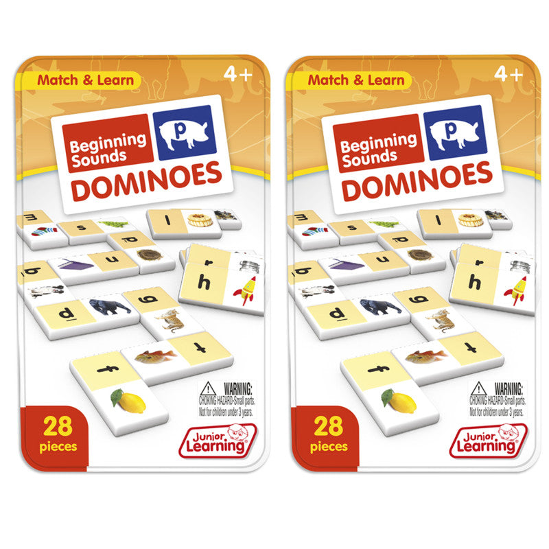 JUNIOR LEARNING - Beginning Sounds Dominoes, 2 Sets