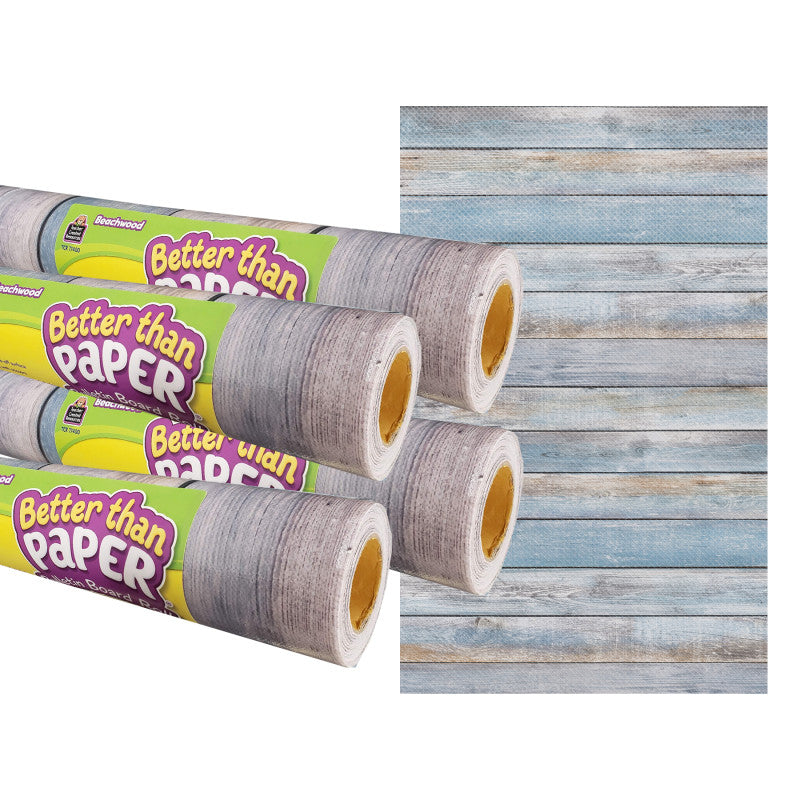 TEACHER CREATED RESOURCES - Beachwood Better Than Paper Bulletin Board Roll, 4' x 12', Pack of 4