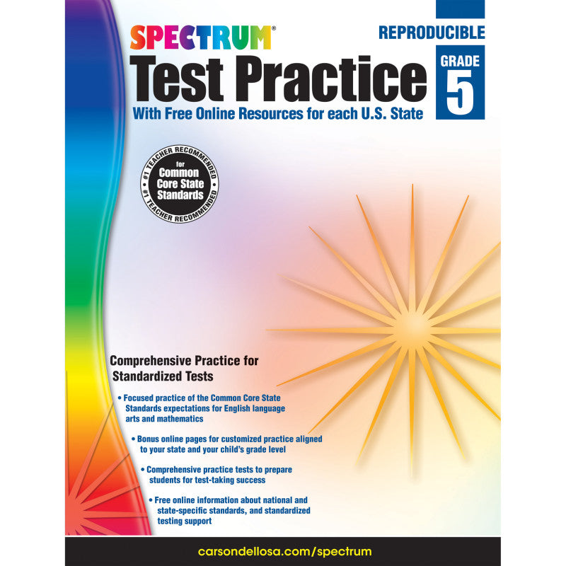 SPECTRUM - Test Practice Workbook, Grade 5