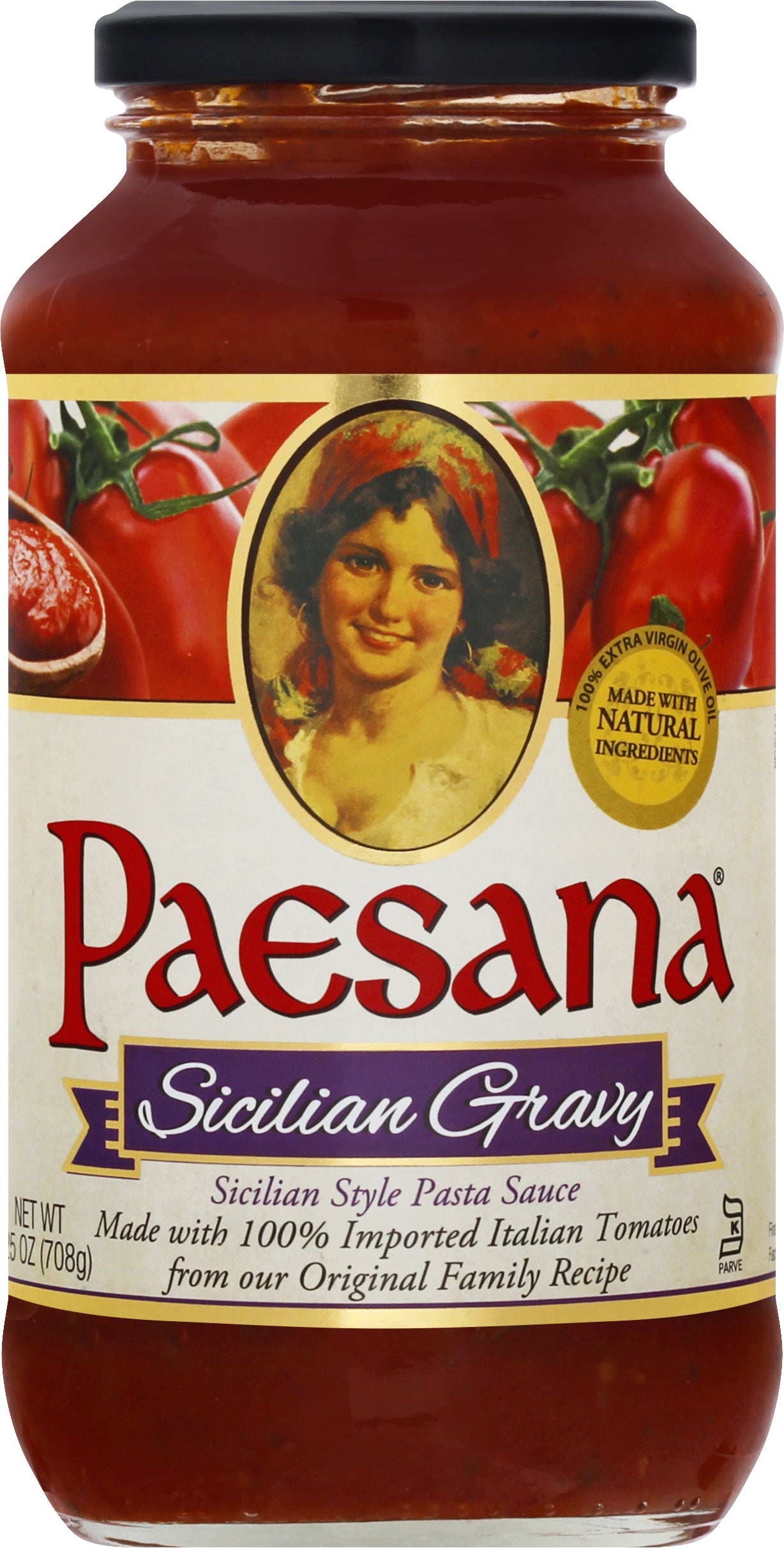 Paesana Sicilian Style Sicilian Gravy Pasta Sauce 25 oz - Case of 6