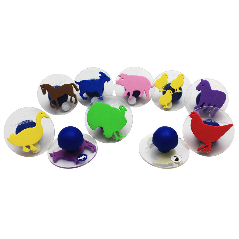 READY 2 LEARN - Giant Stampers - Farm Animals - Set of 10