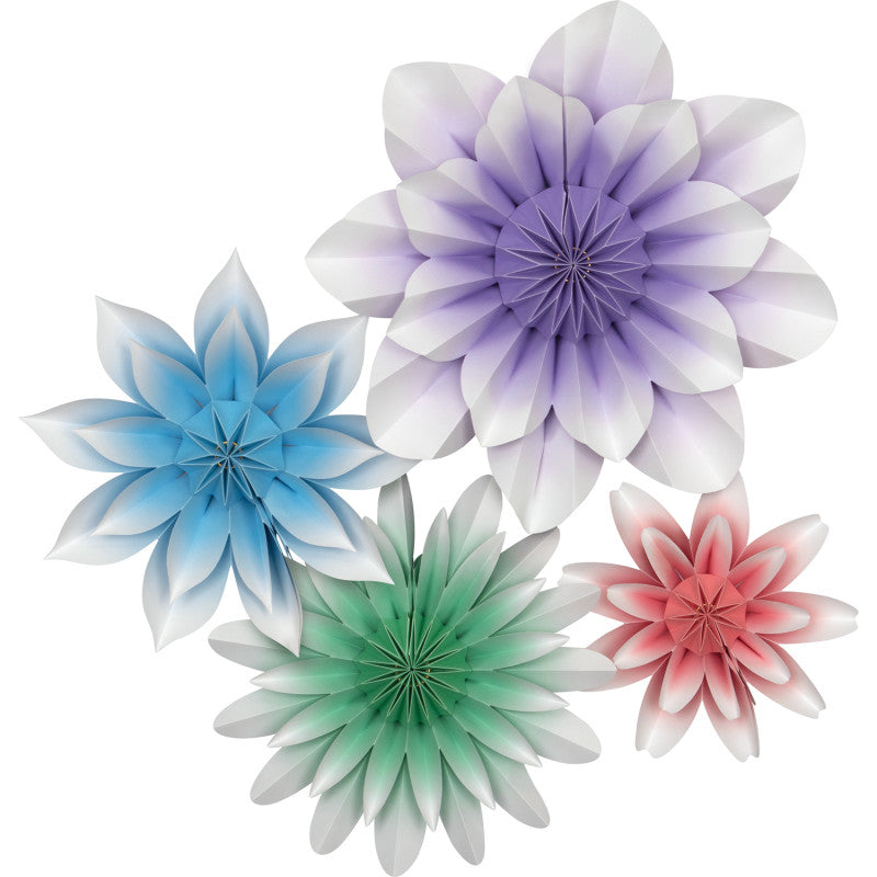 TEACHER CREATED RESOURCES - Floral Bloom Paper Flowers, Pack of 4