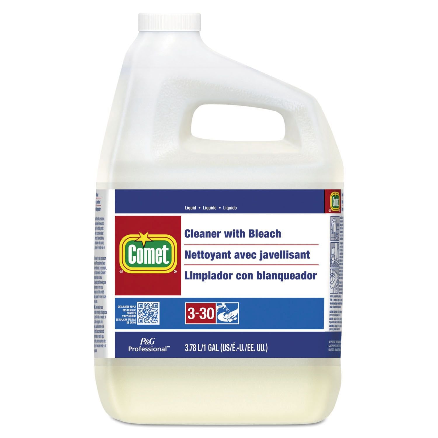 Lagasse - Comet® with Bleach Surface Disinfectant Cleaner Manual Pour Liquid 1 gal. Jug Bleach Scent NonSterile [1/EA]