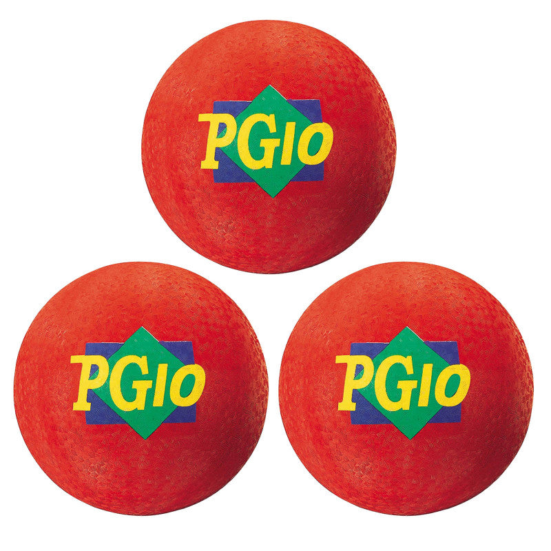 MARTIN SPORTS - Playground Ball, 10-Inch, Red, Pack of 3
