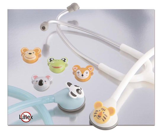 American Diagnostic Corp - Clinician Stethoscope Adimals™ 618 Teal Blue 1-Tube 22 Inch Tube Single Sided Chestpiece [1/EA]