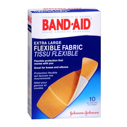 Johnson & Johnson Consumer - Adhesive Strip Band-Aid® Flexible Fabric 1-3/4 X 2 Inch Fabric Rectangle Tan Sterile [10/BX]