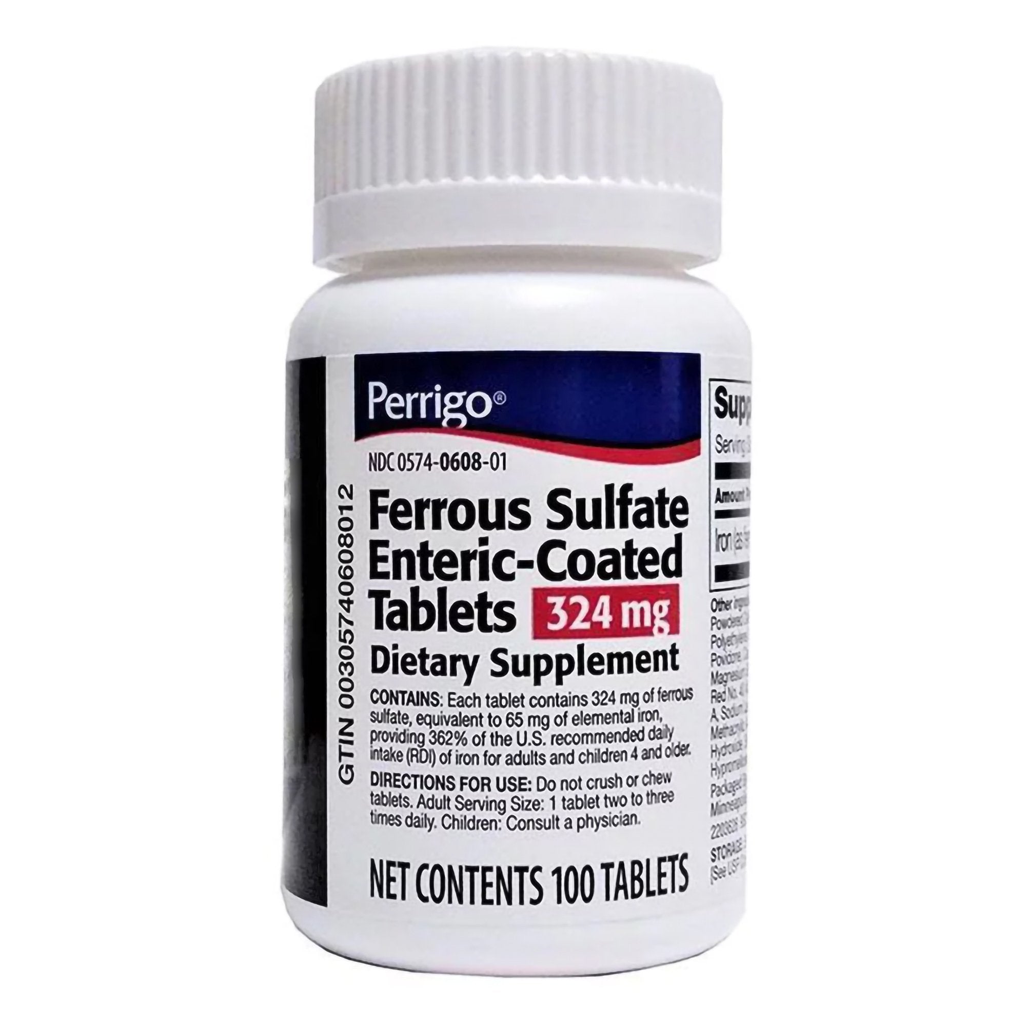 Perrigo Company - Mineral Supplement Iron 324 mg Strength Tablet 100 per Bottle [1/BT]