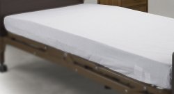 Drive Medical - Bed Sheet Fitted 36 X 80 X 6 Inch White Cotton / Polyester Reusable [2/PK]