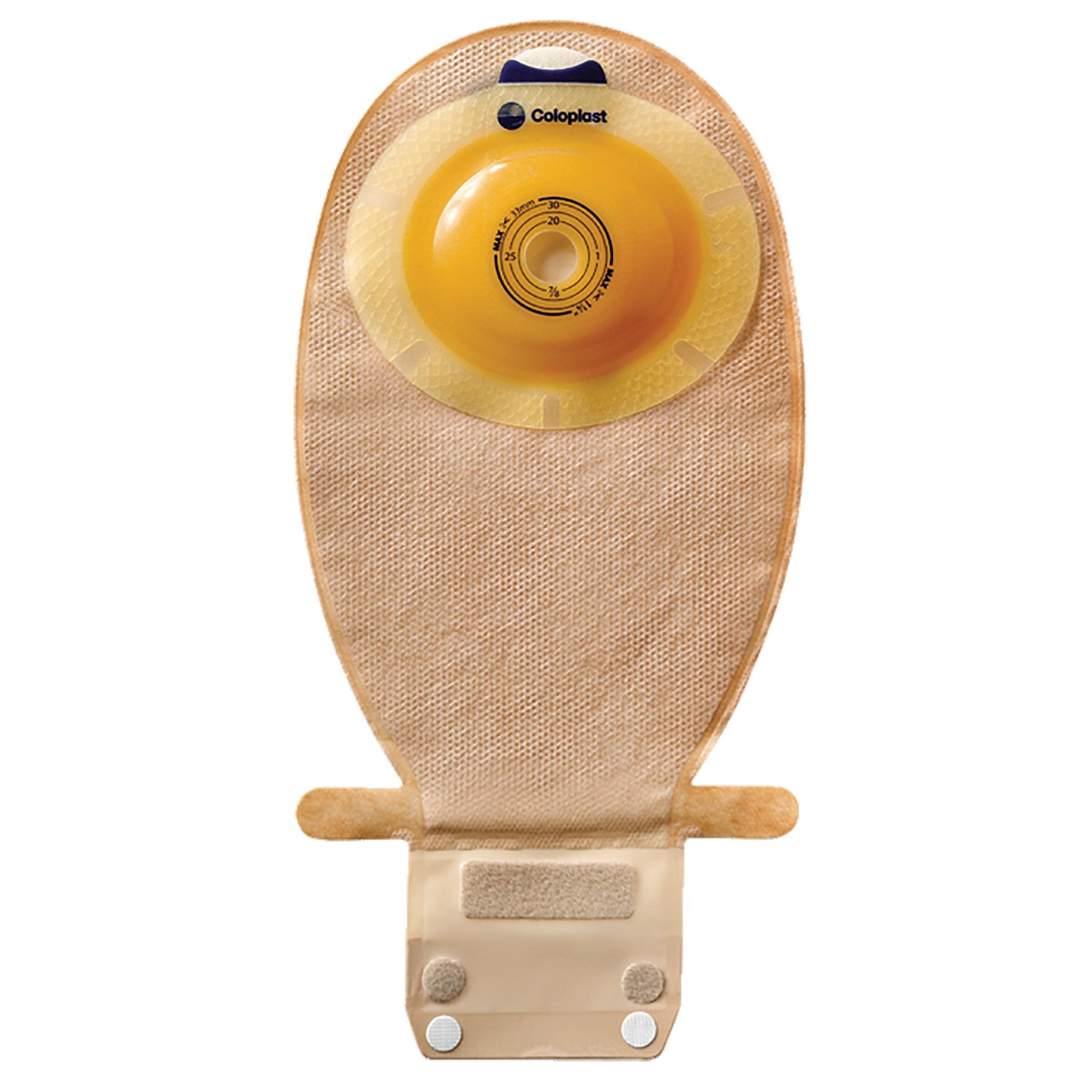 Coloplast - Ostomy Pouch SenSura® EasiClose™ One-Piece System 11-1/2 Inch Length, Maxi Convex Light, Pre-Cut 1-1/8 Inch Stoma Drainable [10/BX]