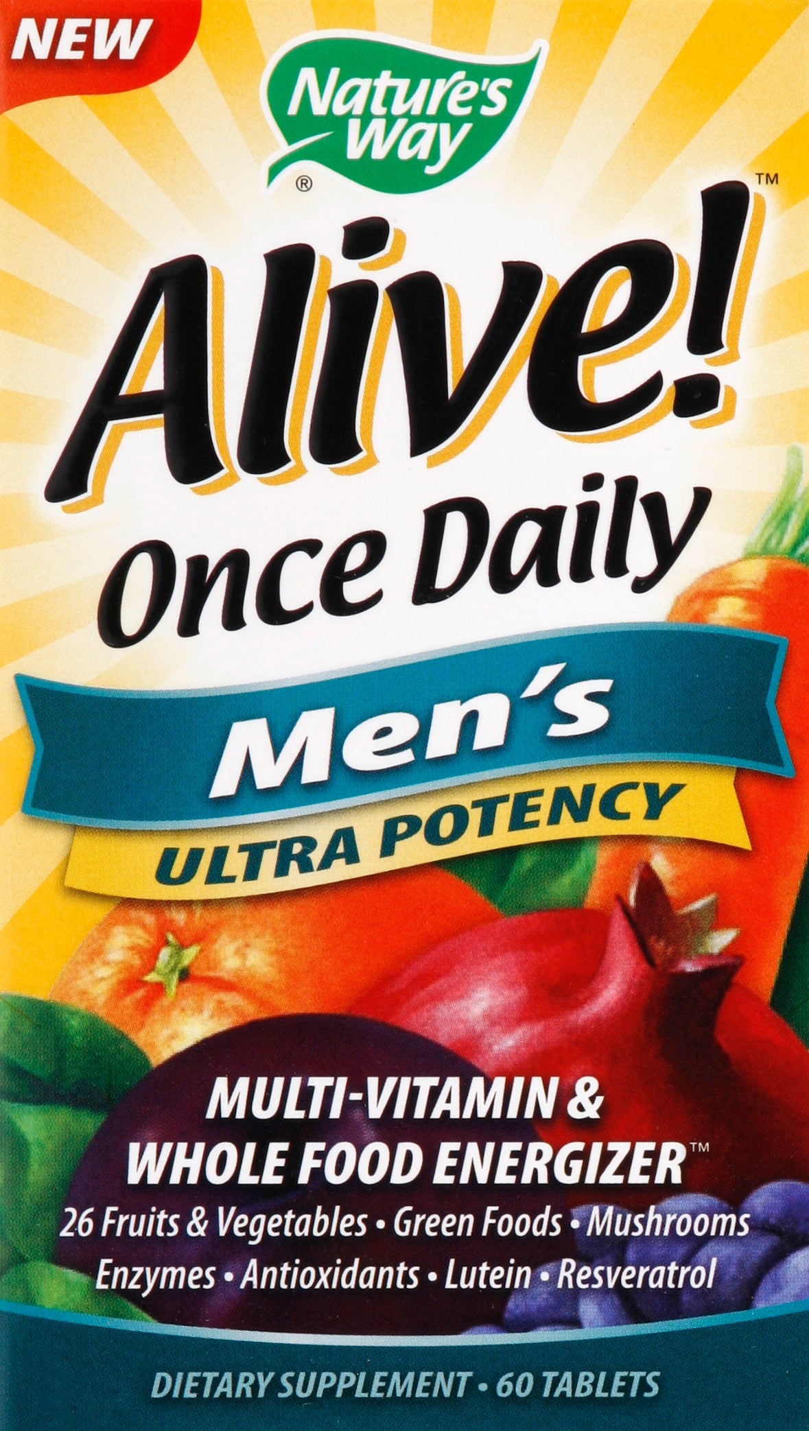 Nature's Way Multi-Vitamin & Whole Food Energizer 60 oz - Case of 6