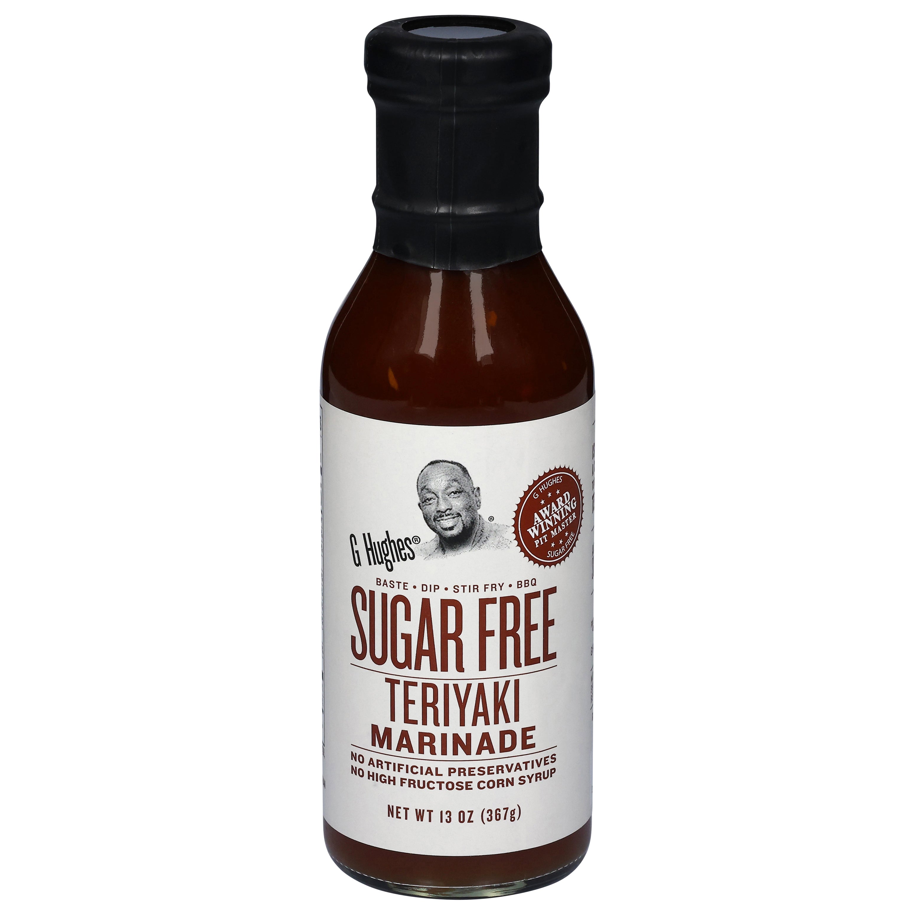 G Hughes Sugar Free Teriyaki Marinade 13 oz - Case of 6