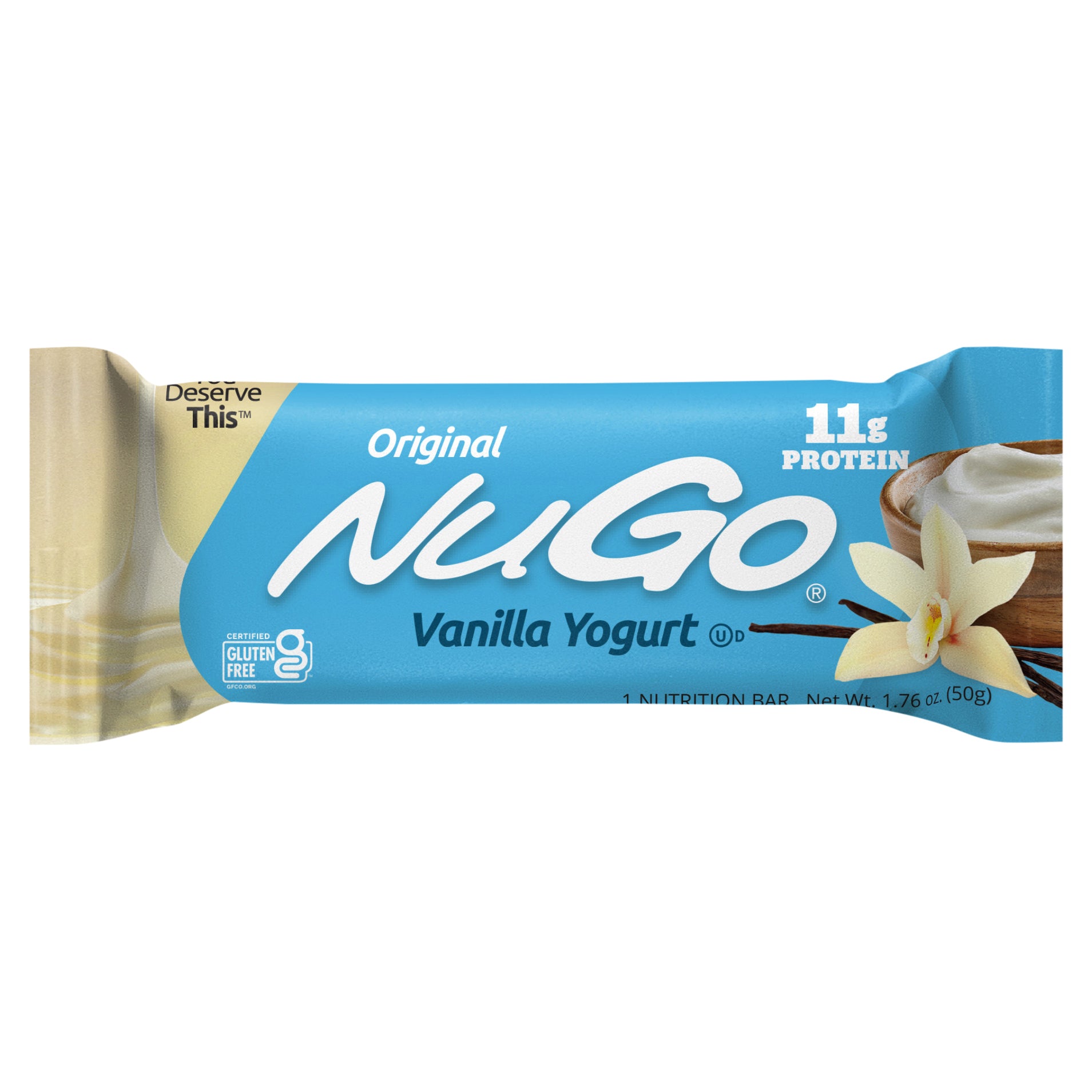 NuGo Original Vanilla Yogurt Protein Bar 1.76 oz - Case of 15