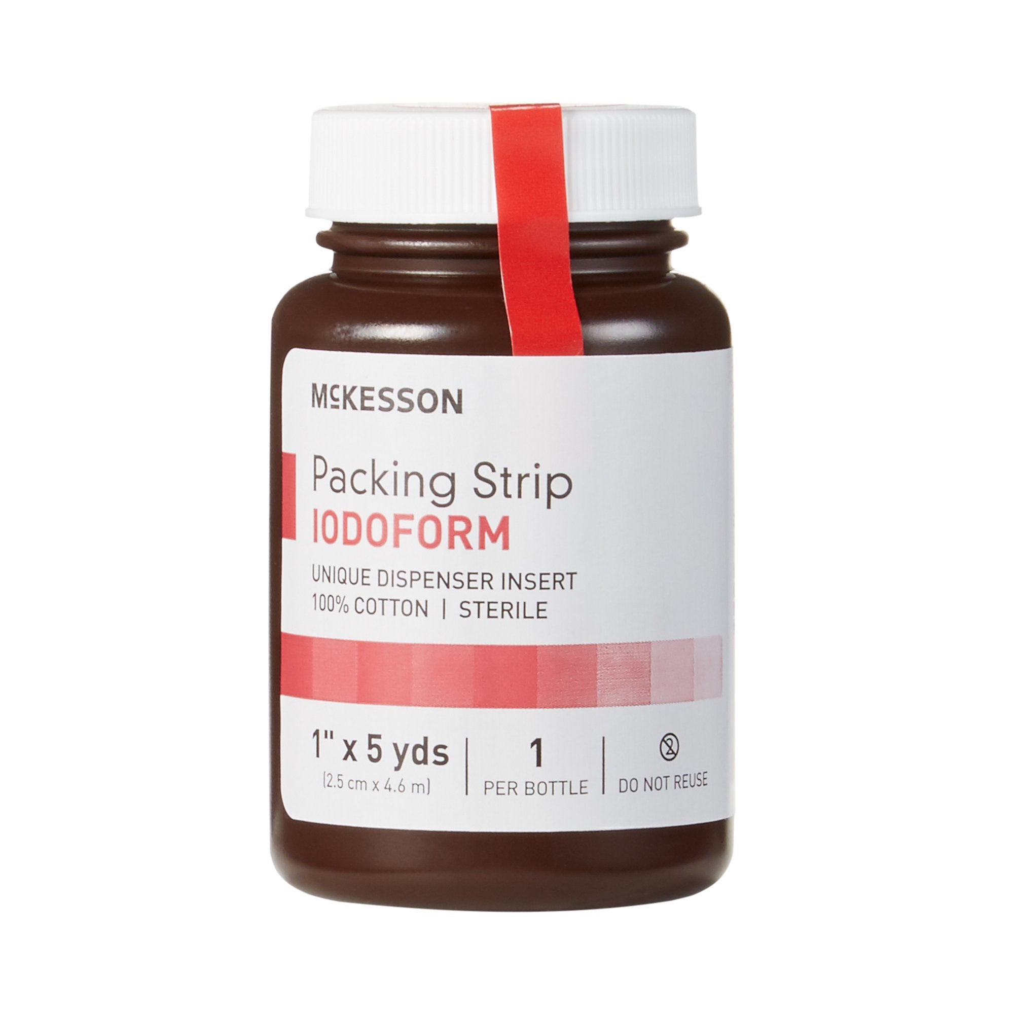McKesson Brand - Wound Packing Strip McKesson Iodoform 1 Inch X 5 Yard Sterile Antiseptic [12/CS]