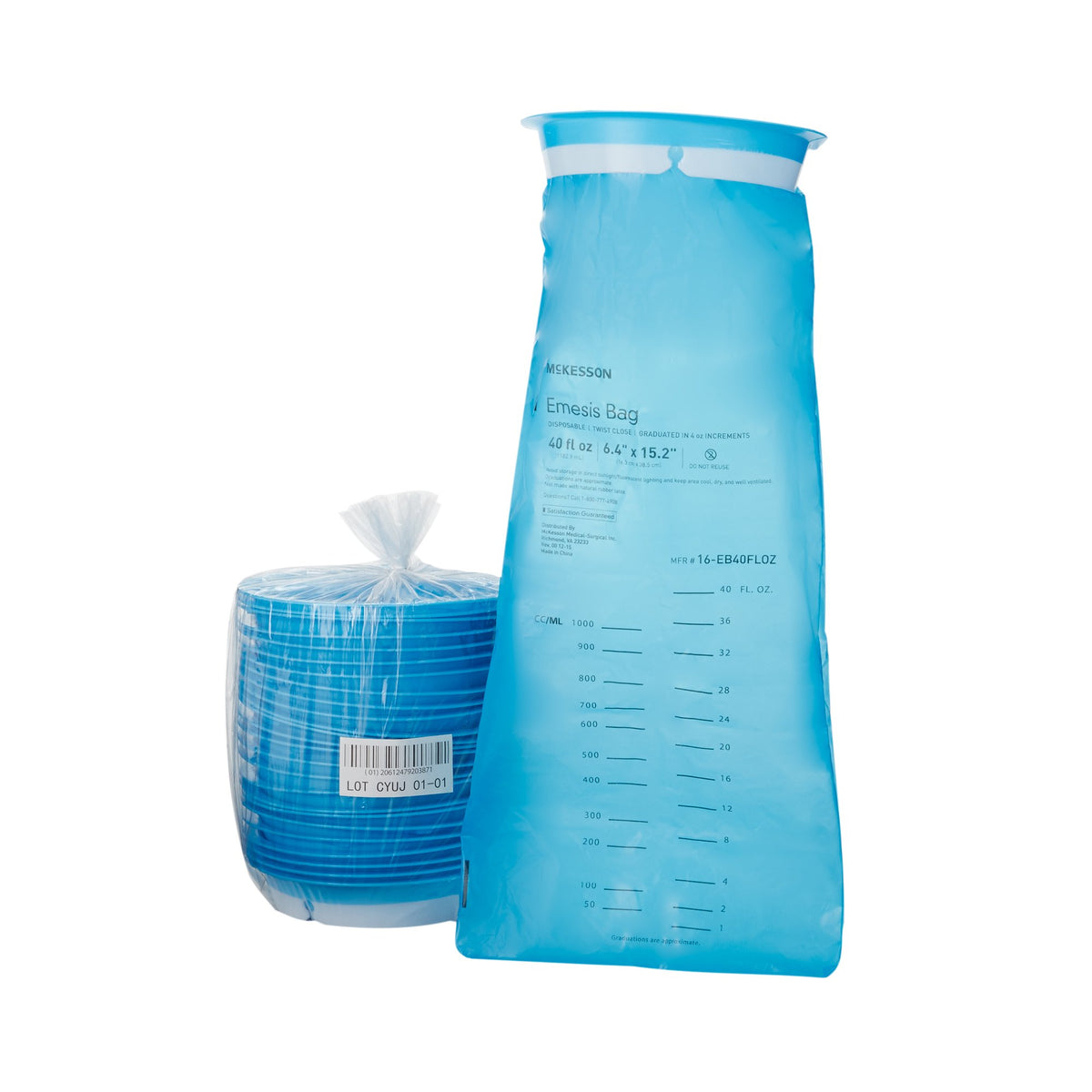 McKesson Brand - Emesis Bag McKesson 40 oz. Blue [25/SL]