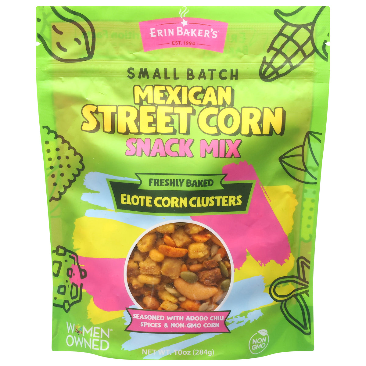 Erin Baker's Mexican Street Corn Snack Mix 10 oz - Case of 8
