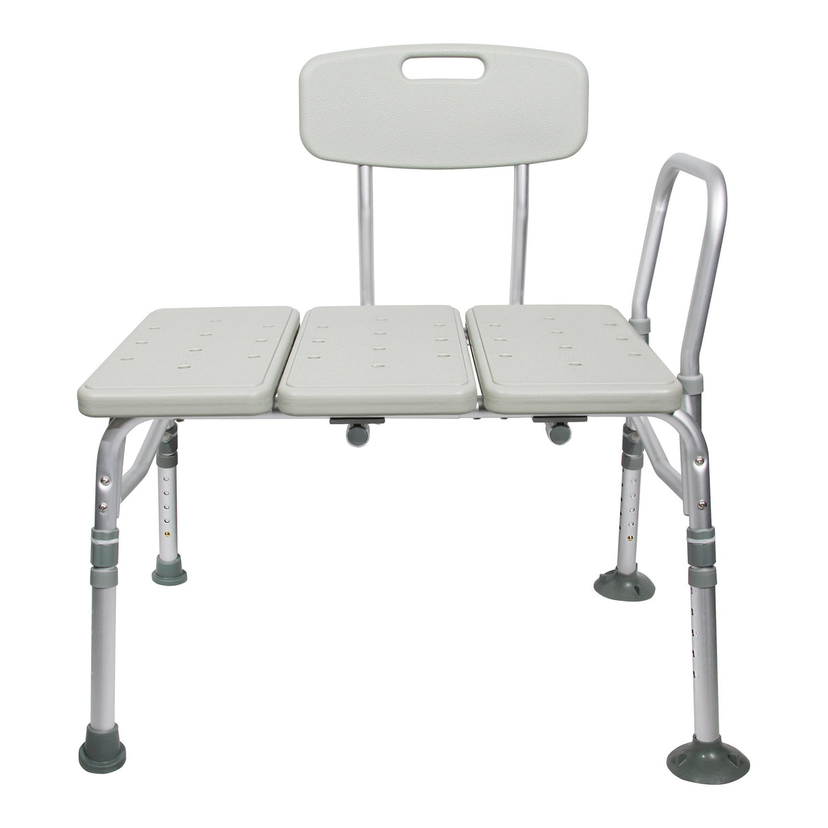 McKesson Brand - McKesson Knocked Down Bath Transfer Bench Removable Arm Rail 17-1/2 to 22-1/2 Inch Seat Height 400 lbs. Weight Capacity [1/EA]