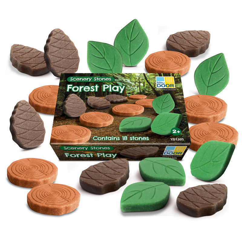 YELLOW DOOR - Scenery Stones – Forest Play, Set of 18