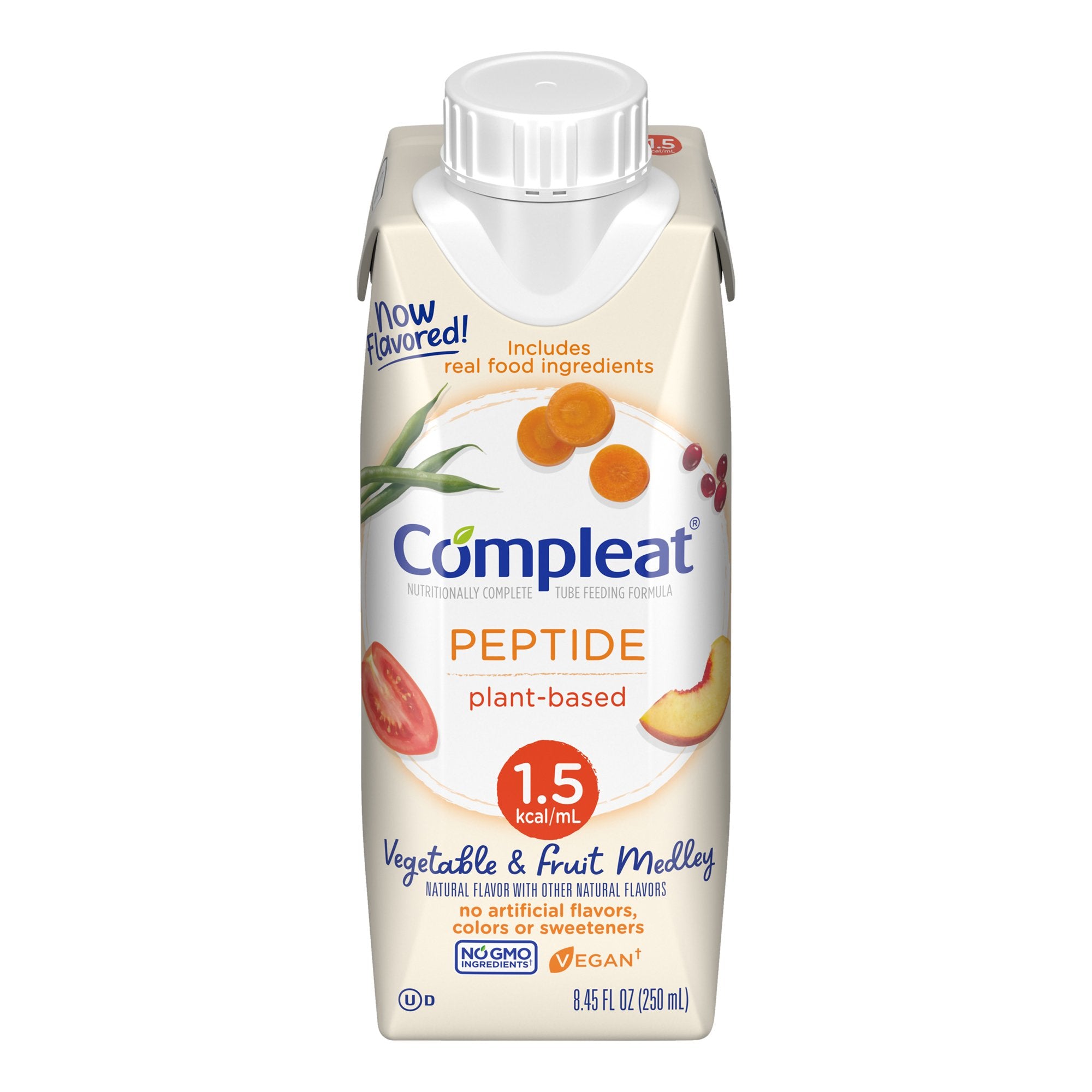 Nestle Healthcare Nutrition - Oral Supplement Compleat® Peptide 1.5 Fruit / Vegetable Medley Flavor 8.45 oz. Reclosable Carton Liquid [1/EA]