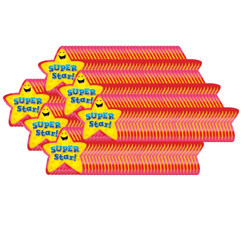 CREATIVE TEACHING PRESS - Super Star! Star Badges, 36 Per Pack, 6 Packs