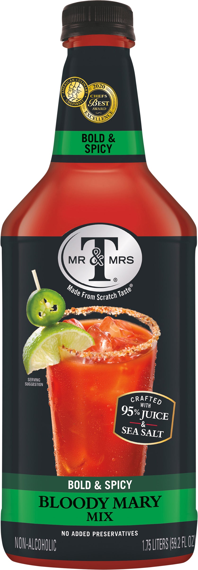 Mr & Mrs T Bold & Spicy Bloody Mary Mix 59.2 fl oz - Case of 6