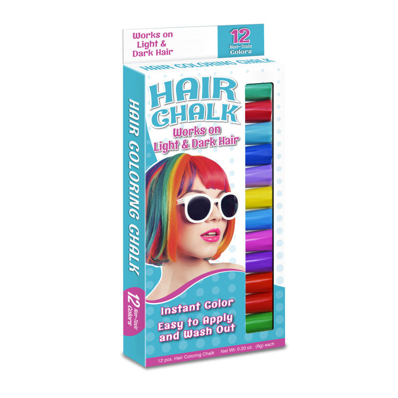 THE PENCIL GRIP - Hair Coloring Chalk, 12 Colors
