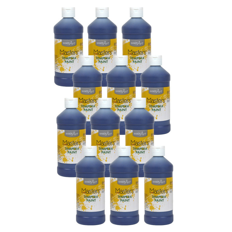 HANDY ART - Little Masters® Tempera Paint, Violet, 16 oz., Pack of 12