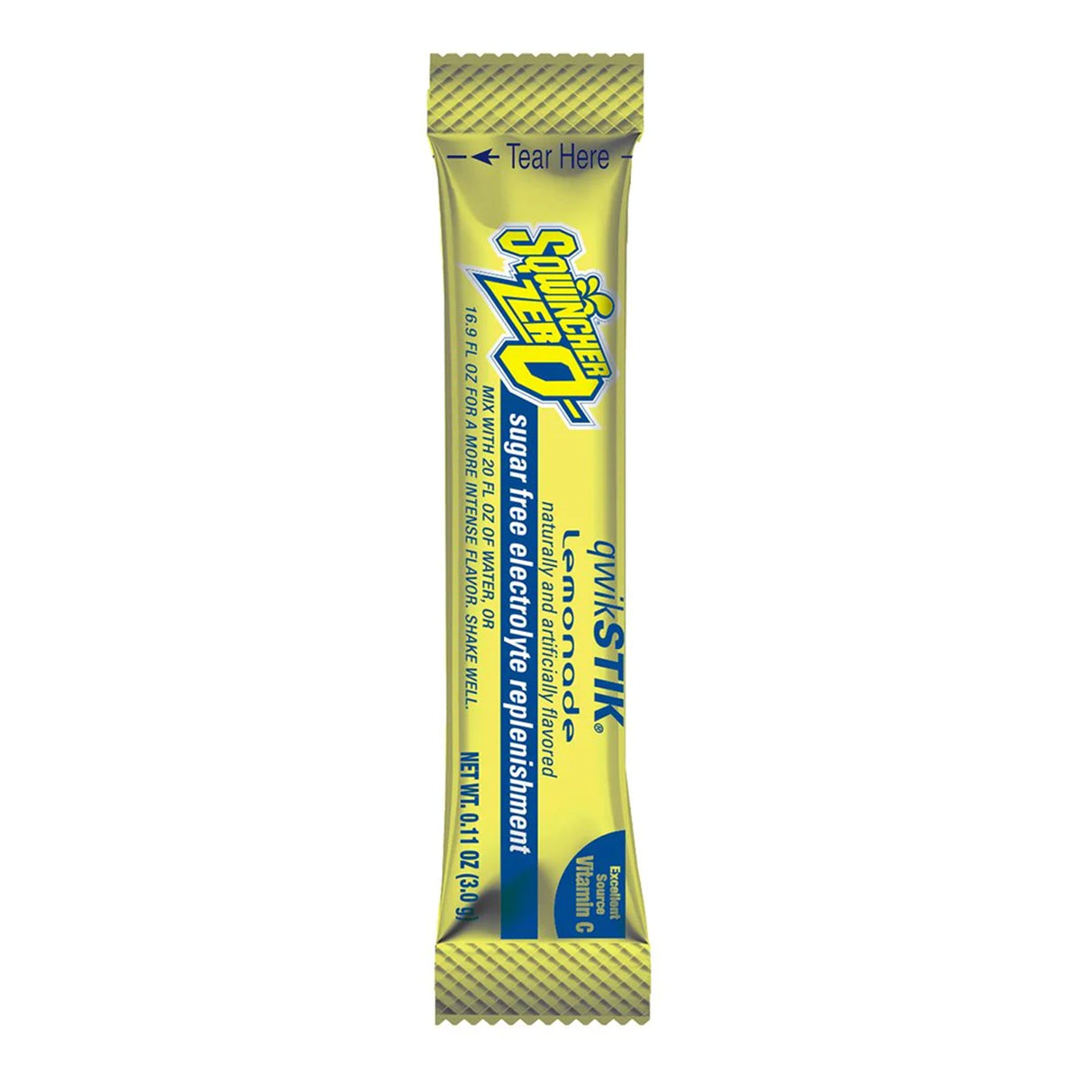 Kent Precision Foods - Oral Electrolyte Solution Sqwincher® Quik Stik® Zero Lemonade Flavor 0.11 oz. Electrolyte [50/PK]