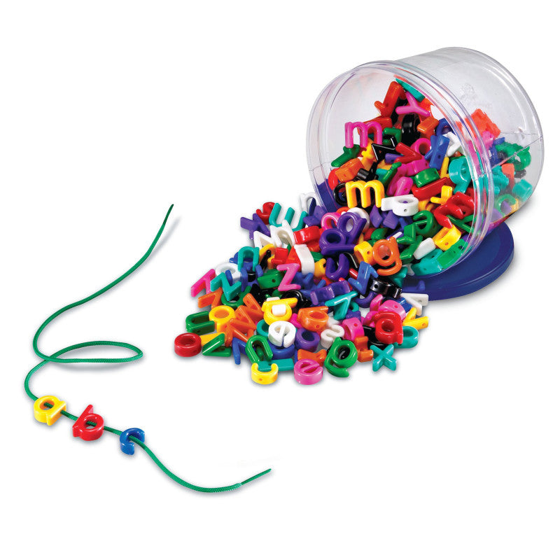LEARNING RESOURCES - Plastic Lacing Lowercase Alphabet, 260 Pieces