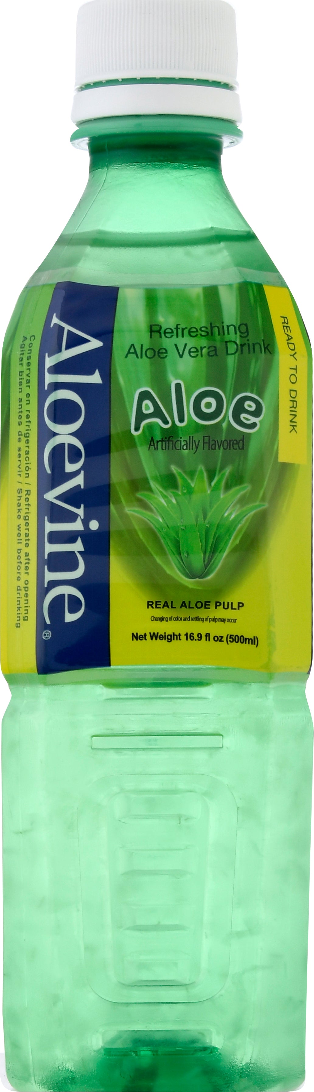 Aloevine Refreshing Aloe Aloe Vera Drink 16.9 oz - Case of 20