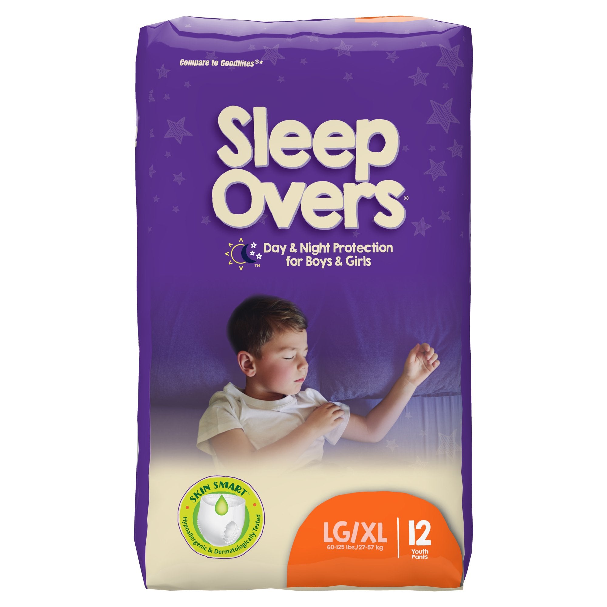 First Quality - Unisex Youth Absorbent Underwear Cuties® Sleep Overs® Pull On with Tear Away Seams Large / X-Large Disposable Heavy Absorbency [1/PK]