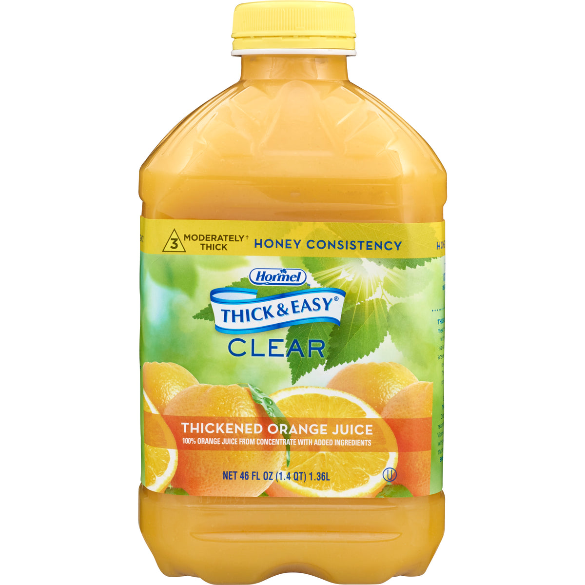 Lyons Magnus LLC - Thickened Beverage Thick & Easy® 46 oz. Bottle Orange Flavor Liquid IDDSI Level 3 Moderately Thick/Liquidized [1/EA]
