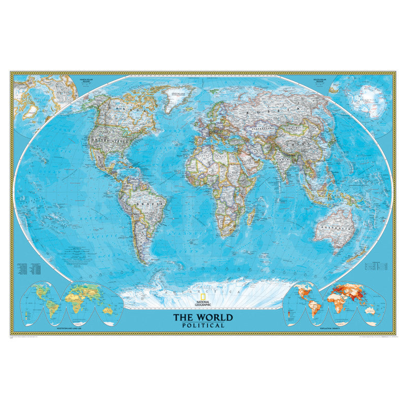 NATIONAL GEOGRAPHIC - World Classic Wall Map, Mural