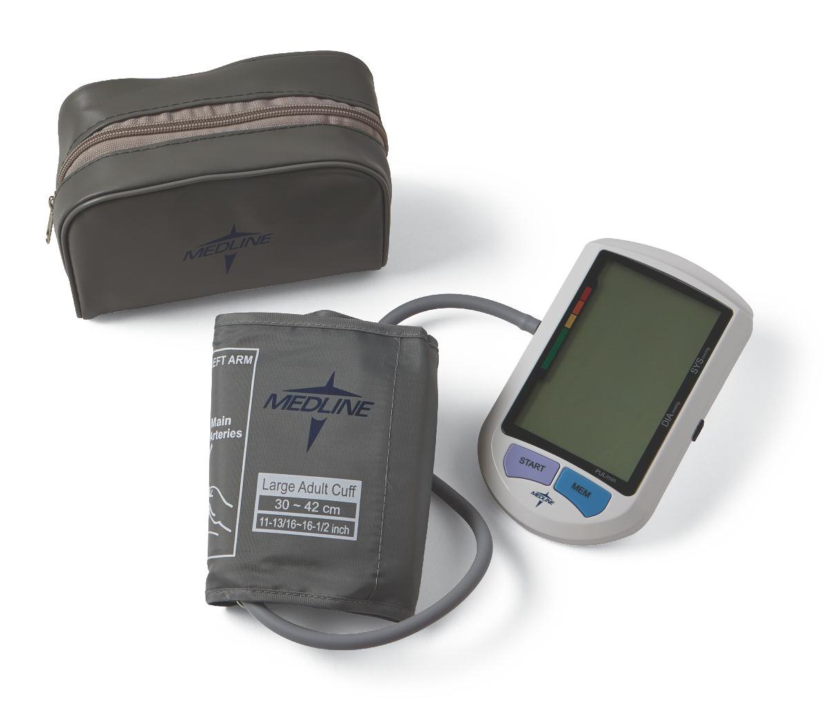 Medline - Home Automatic Digital Blood Pressure Monitor Medline Adult Cuff Nylon Cuff 30 - 42 cm Desk Model [1/EA]