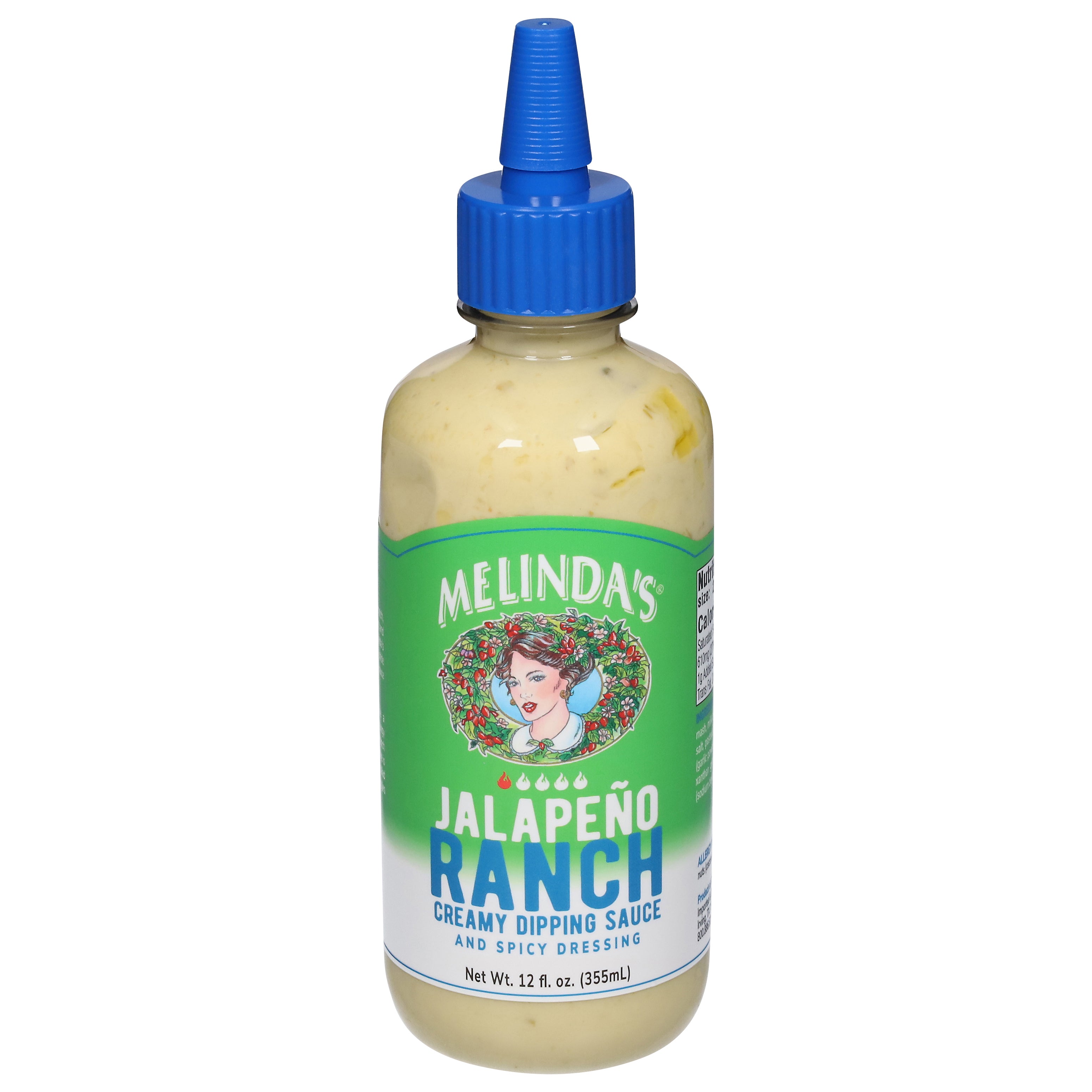 Melinda's Creamy Spicy Jalapeno Ranch Dipping Sauce and Dressing 12 fl oz - Case of 6