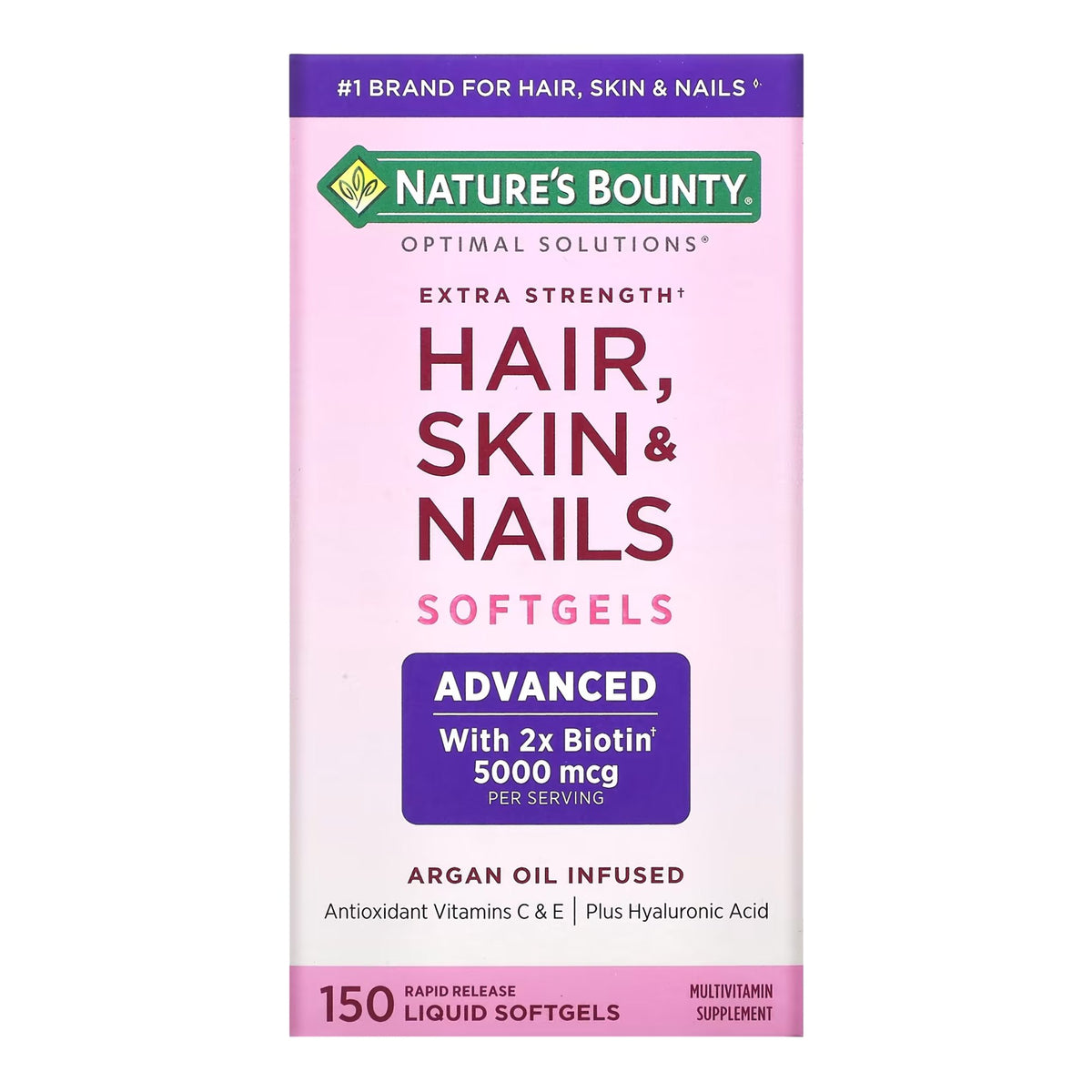 US Nutrition - Skin / Hair Supplement Nature's Bounty® Softgel 150 per Bottle [1/BT]