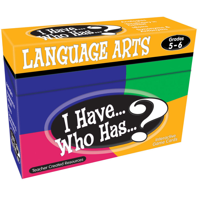 TEACHER CREATED RESOURCES - I Have, Who Has Language Arts Game, Grade 5-6
