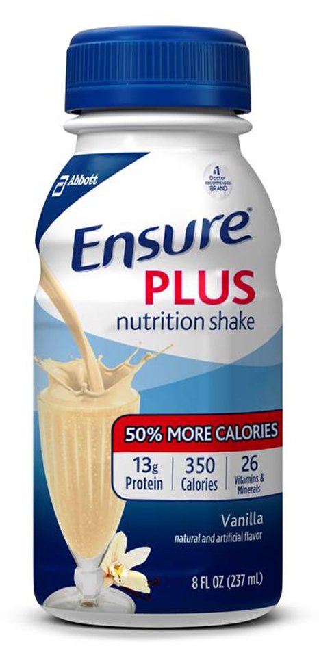 Abbott Nutrition - Oral Supplement Ensure® Plus Nutrition Shake Vanilla Flavor Liquid 8 oz. Bottle [16/CS]