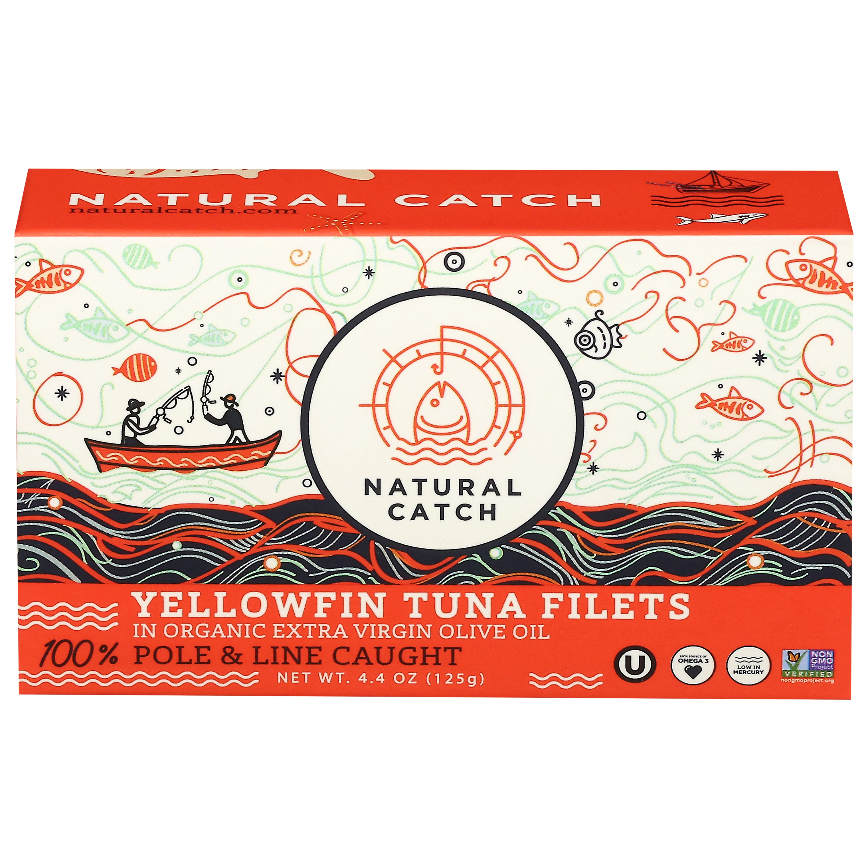 Natural Catch Yellowfin Tuna Filets 4.4 oz - Case of 12