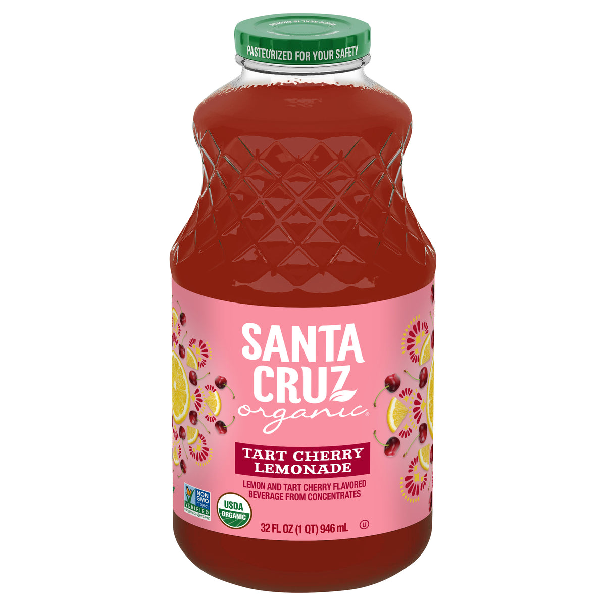 Santa Cruz Organic Juice Tart Cherry Lemonade - Case of 6 - 32 fl oz