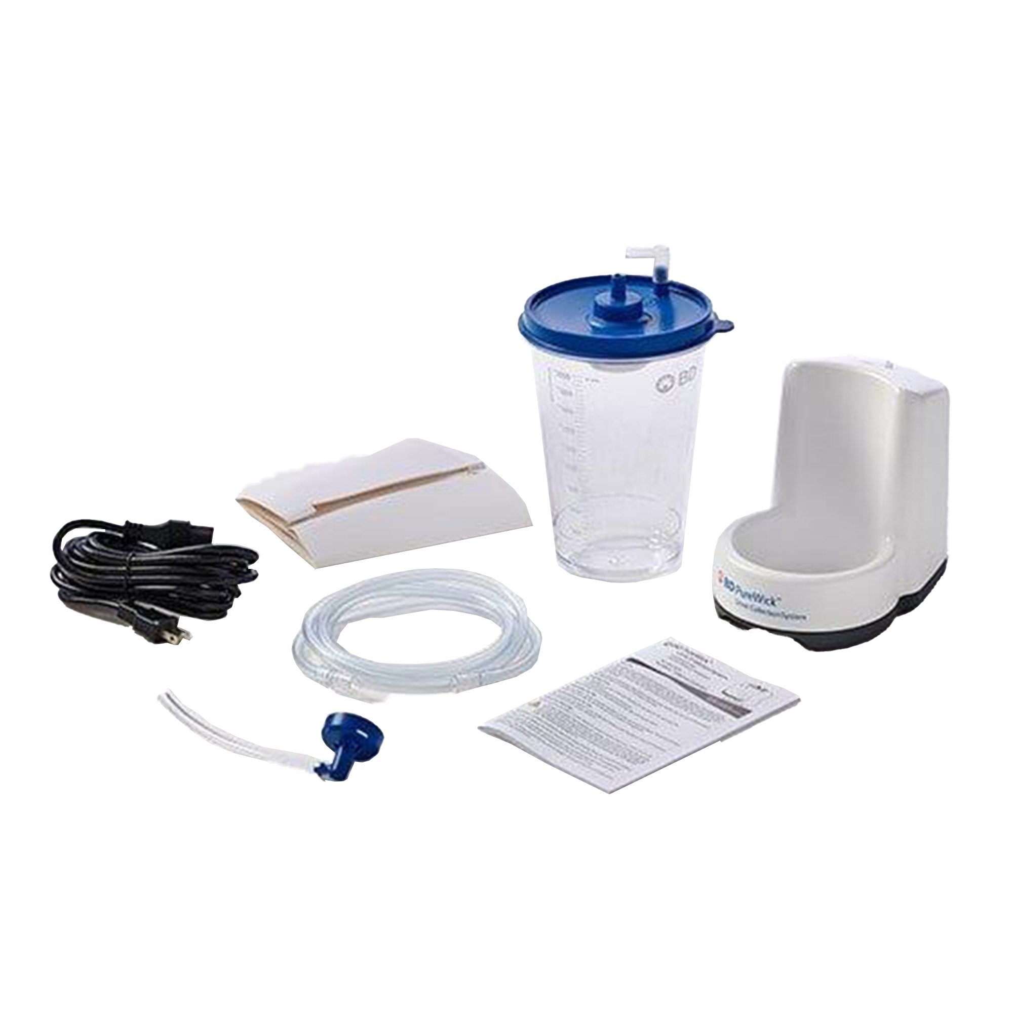 Bard - Urine Collection System PureWick™ Rechargable Litium Ion Battery, Suction Pump, 2000 mL Collection Canister with Lid, Pump Tubing, Collector Tubing, Elbow Connector, 2 Privacy Covers, Power Cord [1/EA]