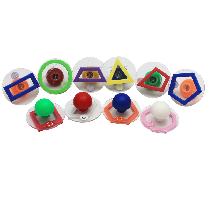 READY 2 LEARN - Giant Stampers - Geometric Shapes - Outline - Set of 10
