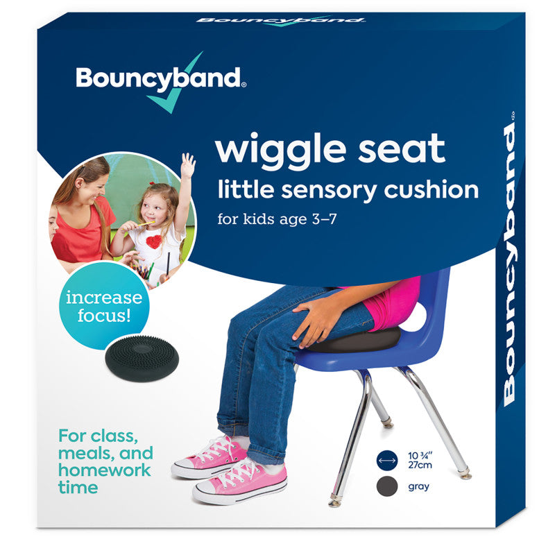 BOUNCYBAND - Little Wiggle Seat Sensory Cushion, Dark Gray