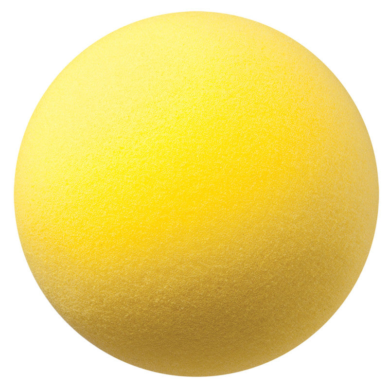 CHAMPION SPORTS - Uncoated Regular Density Foam Ball, 8-1/2", Yellow