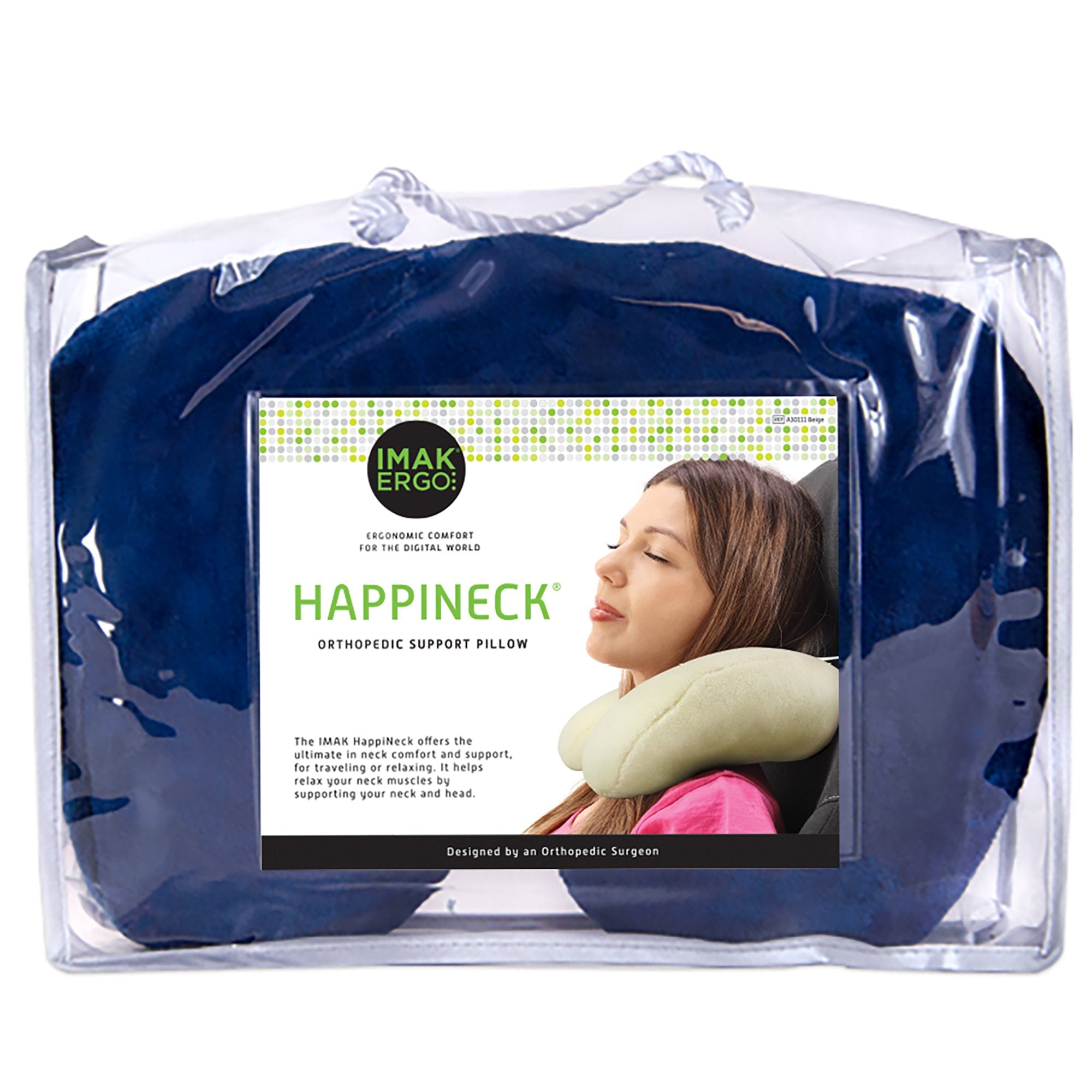 Brownmed - Neck Support Pillow IMAK® HappiNeck™ Blue Reusable [1/EA]